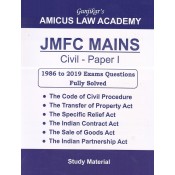 Amicus Publication's JMFC Mains: Civil - Paper 1 [1986 to 2019 Exams Questions Fully Solved] by Adv. Rajan Gunjikar 